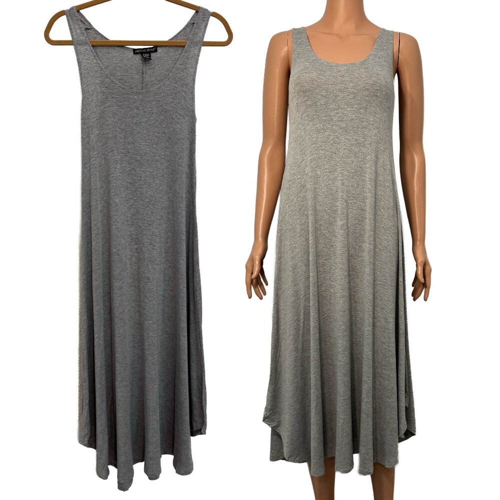 American Dream Heather Grey Women’s Sleeveless Maxi Dress Size Small